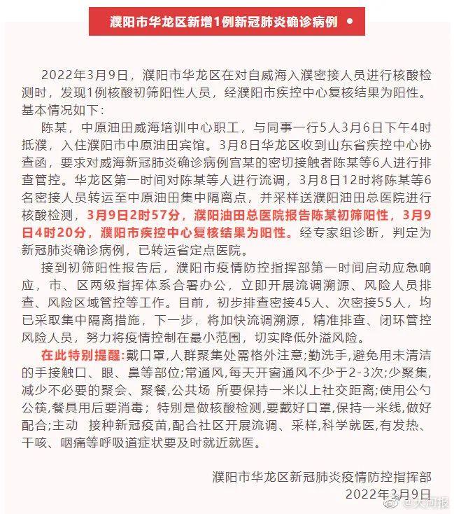 【濮阳疫情最新/濮阳疫情最新情况】