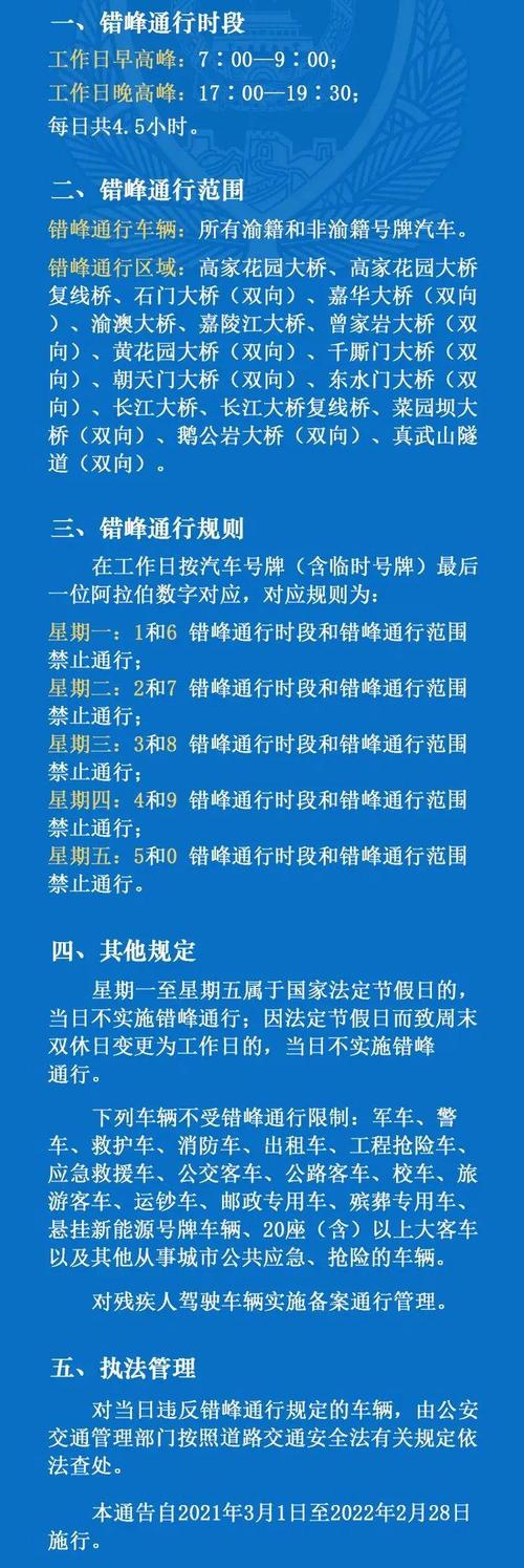 重庆车牌限号规则/重庆车牌限号规则最新-第5张图片 重庆车牌限号规则/重庆车牌限号规则最新-第5张图片