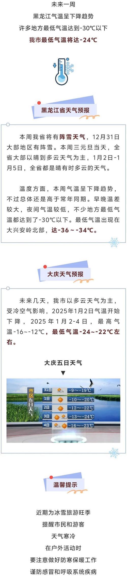 【大庆市天气预报/大庆市天气预报一周7天新闻】