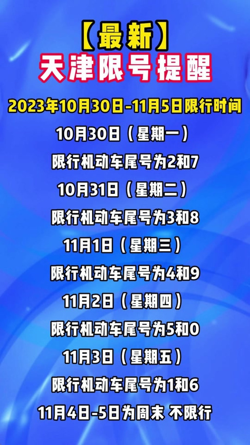 十一期间天津限号吗/十一天津限号限行吗
